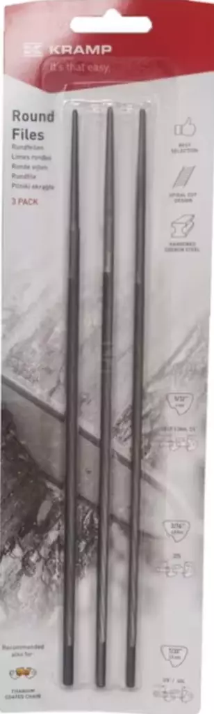 Moottorisahan ketjuviilasarja 3-os. 4/4,8/5 mm - Moottorisahat, tarvikkeet - 8719493211283 - 1