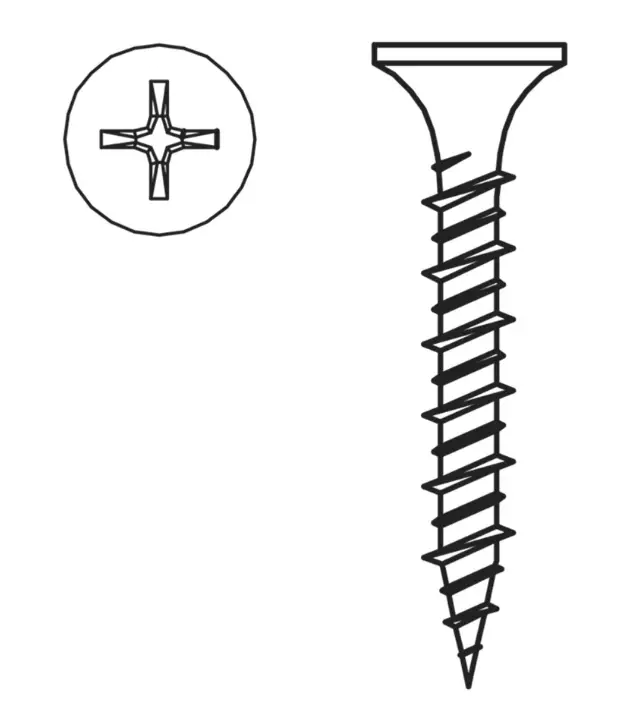 Nauhakipsiruuvi 3,9x40 mm Hi-Lo - Ruuvit ja naulat - 5710764573973 - 1