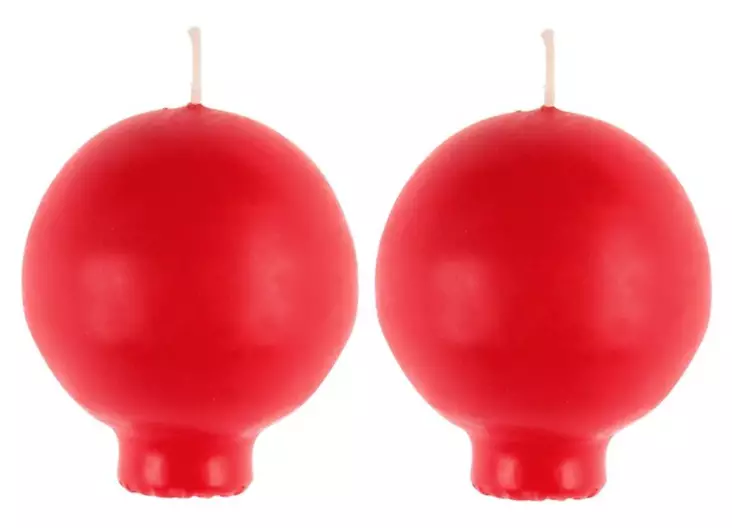 Polar pallokynttilä jalallinen punainen - Kynttilät - 6410416114613 - 1