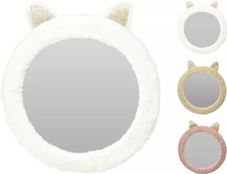 Seinäpeili pyöreä korvilla 31 cm - Muut itsehoitotuotteet - 8721037043953 - 1