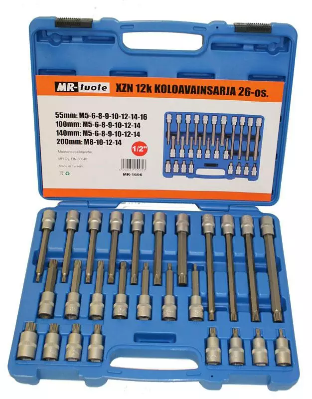 XZN 12k koloavainsarja 26-os. 1/2" - Hylsyt ja -sarjat - 6430032155753 - 1