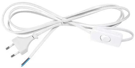 Airam välikytkinjohto 2,5m valkoinen - Jatkojohdot - 6435200172914 - 1