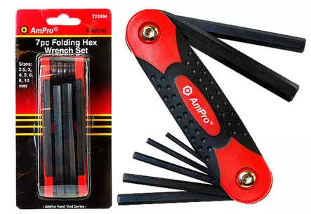 Kuusioavainsarja taittuva 7-os. CrV - Kuusiokoloavaimet - 795609229944 - 1