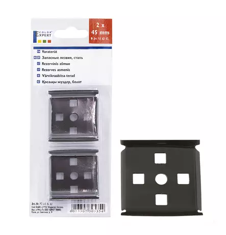 Varaterä 4-puolinen 45mm 2 kpl/pkt - Maalausvälineet - 4013307305354 - 1