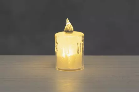 Minikynttilä LED lämmin valkoinen valuva - Tunnelmavalot - 6410416581804 - 1