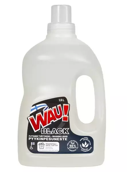 Wau pyykinpesuneste Black 1,5L - Pyykkäys - 6419642132514 - 1