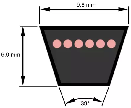 Kiilahihna Z59 1500 mm - Hihnat ja tarvikkeet - 4014486032154 - 2