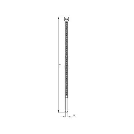 Nippuside musta 4,8 x 300 mm 100 kpl - Nippusiteet - 8719493171204 - 2