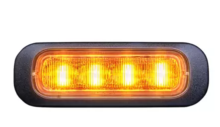 Tasovilkku, keltainen 4xLED kehyksellä - Huomiovalot ja majakat - 7350133813514 - 1