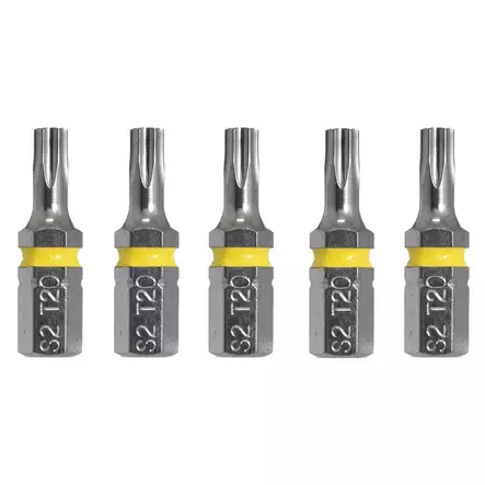 Torxbit sarja 1/4 T20*25mm 5 kpl - Ruuvimeisselit ja -sarjat - 6438152033524 - 1