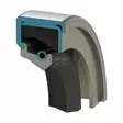 Akselitiiviste CB 37 mm x 80 mm - Hydrauliikka - 8716106223404 - 2