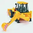Bruder JCB 4CX traktorikaivuri - Bruder työkonelelut - 4001702024284 - 3