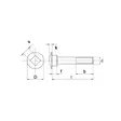 Lukkoruuvi M12 x 40 mm 8.8 musta - Pultit ja mutterit, metrinen kierre - 8716106611744 - 2