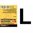 Tarrakirjain L 100 mm - Postilaatikot ja numerot - 6438152088494 - 1