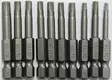 Kärkisarja 10 kpl, 50 mm torx, S2 - Ruuvauskärjet ja -sarjat - 6430074697884 - 2