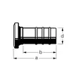 Bauer Naaras 6" letkuliitin 159mm - Bauer-liittimet - 8719607082884 - 2