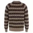 Fjällräven Övik Jacquard Knit M Suede Brown - Black Oak - Retkeilyasusteet - 7323451200434 - 2