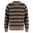 Fjällräven Övik Jacquard Knit M Suede Brown - Black Oak - Retkeilyasusteet - 7323451200434 - 1