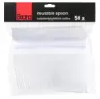 Lusikka uudelleenkäytettävä kirkas 20 kpl - Kertakäyttöastiat - 6410416517834 - 1