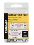 Niittimutteri M10 x 21mm 20kpl - Ruuvit ja naulat - 6438152027394 - 2