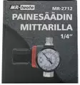 Painesäädin 1/4" mittarilla - Painemittarit - 6430074695224 - 2