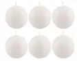 Polar Pallokynttilä valkoinen 6 cm 6 kpl - Kynttilät - 6410413305694 - 1