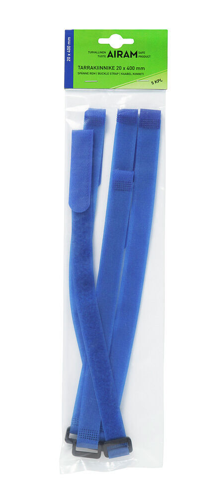 Airam tarrakiinnike sininen 20x200mm - Muut sähköasennustarvikkeet - 6435200204684 - 1