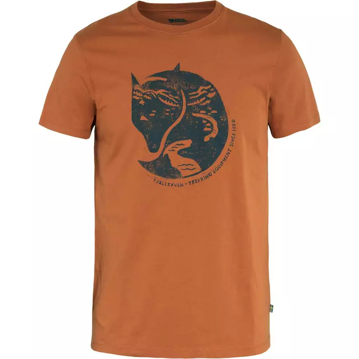 Fjällräven Arctic Fox T-shirt M Terracotta Brown - Retkeilyasusteet - 7323450865504 - 1