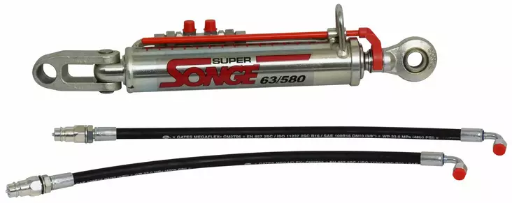 Hydraulinen työntövarsi Songe Super 63 malli 580 kat. 3/2 pidemmällä kiinnikkeellä - Veto- ja työntövarret - 7028130001264 - 1
