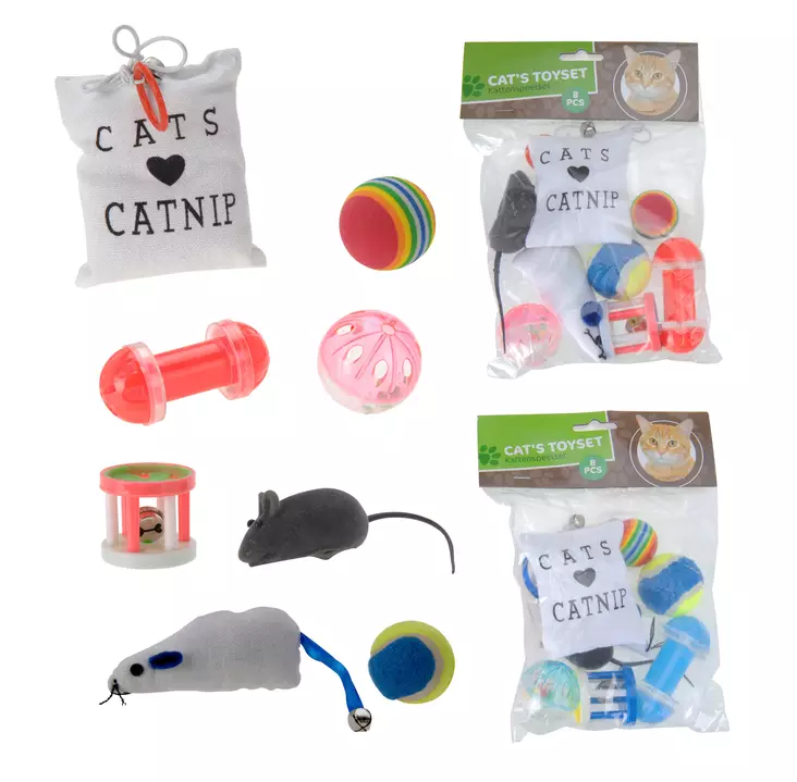 Kissan lelusetti 8-os. - Lemmikkilelut - 8711295039584 - 1