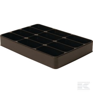 Lajitelmalokerikko, 12-osainen, musta - Tarvikelokerot - 5700033485014 - 1