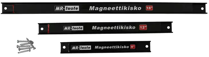 Magneettikiskot 3 kpl. 8",12",18" - Muut kiinnitystarvikkeet - 6430074693114 - 1