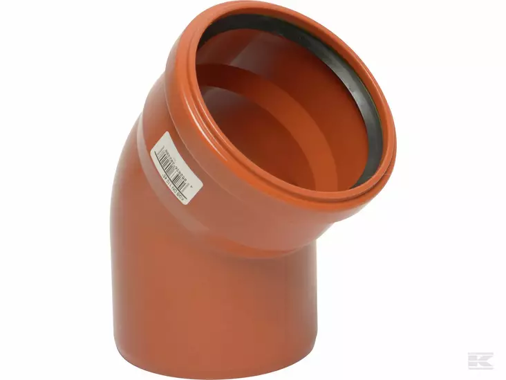 Muhvikulma PVC 110 mm x 30° - Viemäröinti ja vesilukot - 5700036755374 - 1