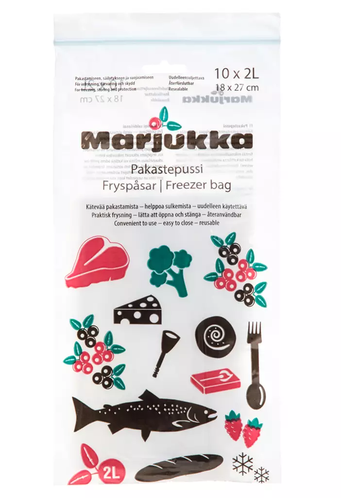 Pakastepussi Avaa-Sulje 2 litraa - Säilöntätuotteet - 6410411983054 - 1