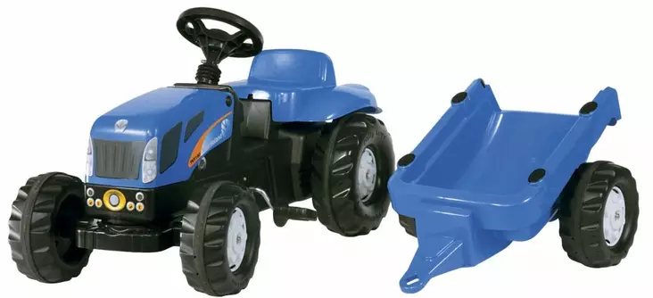 Polkutraktori New Holland TVT 190 perävaunulla - Polkutraktorit ja -autot - 4006485013074 - 1