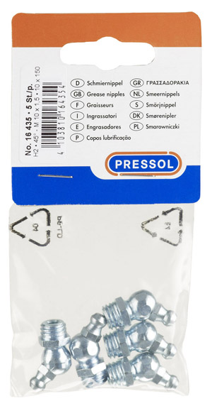 Pressol H2 voitelunippa M10x1,5 - Rasvaprässit ja pumput - 4103810164354 - 1