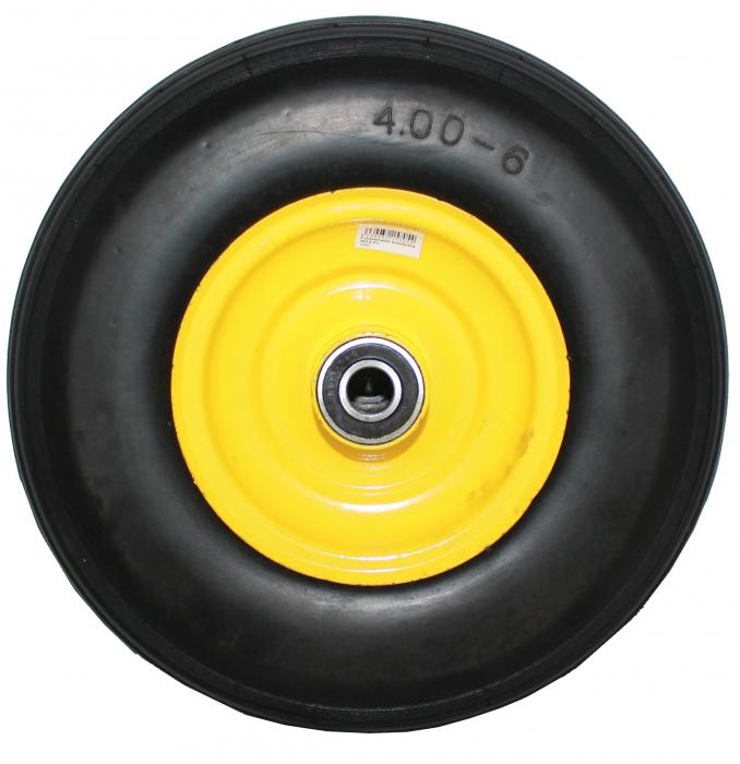 Puhkeamaton kumipyörä 400-6 PU - Kärryt, pyörät - 6430032157054 - 1
