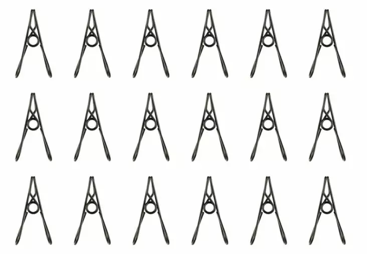 Pyykkipojat ruostumaton teräs 18 kpl - Pyykkäys - 6410416119274 - 1