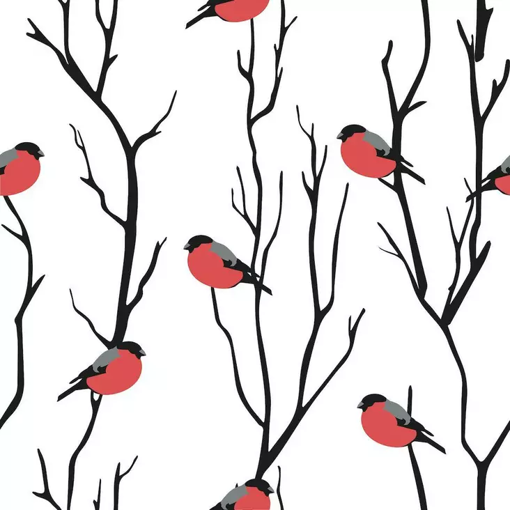 Ruokaliina 33cm punatulkku 20 kpl/pkt - Joulukoristeet - 6410416168494 - 1