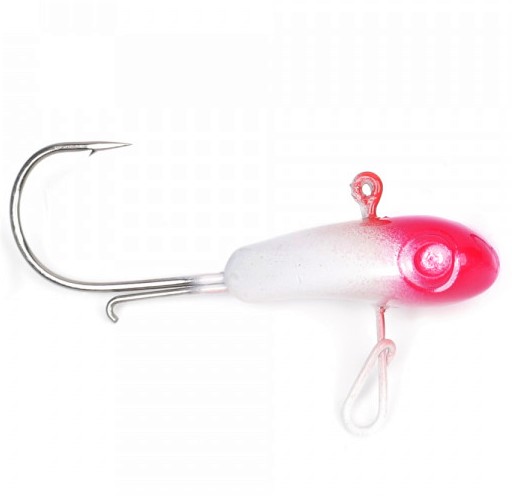 ShakerBaits pilkkijigipää 4g #2 Redwhite - Jigit, jigipäät - 6438212100784 - 1