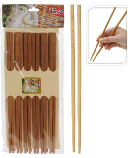 Syömäpuikot bambua 12 paria / pkt - Ruokailuastiat, aterimet - 8711295830044 - 1