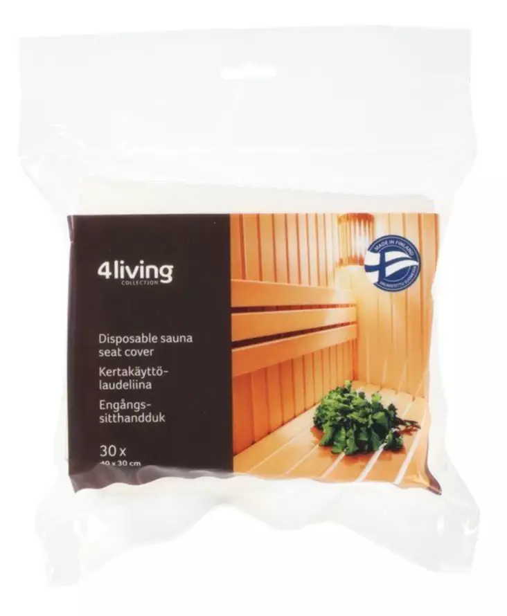 Laudeliina kertakäyttö 30 kpl - Saunatarvikkeet - 6410416289724 - 1