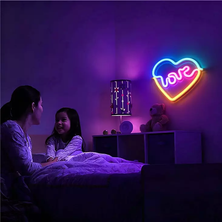 Neonvalo USB "LOVE" SMD LED - Sisävalaisimet - 6418536034934 - 1