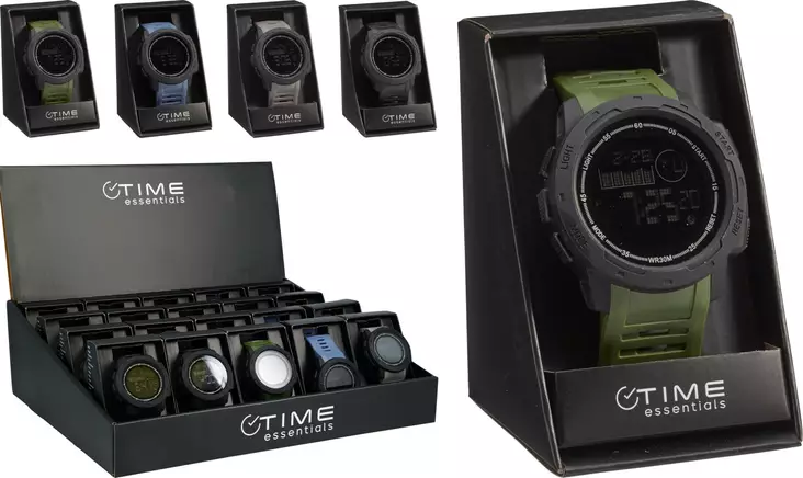 Rannekello digitaalinäytöllä miesten - Kellot - 8721037565134 - 1