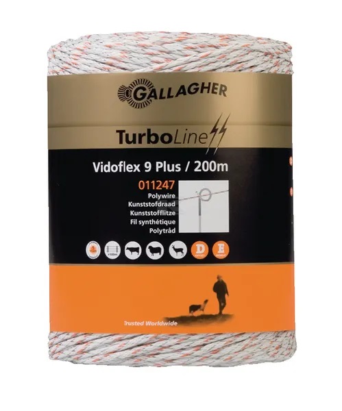 Aitalanka Gallagher Vidoflex 9 400 m valkoinen - Aitanauhat ja -langat - 8713235011254 - 1