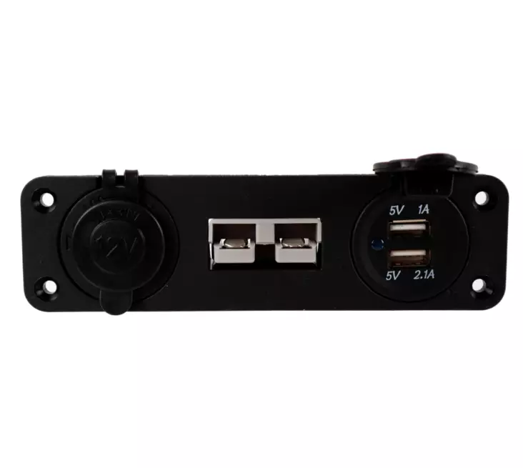 Arctic Marine Trukkiliitin 50A USB-liittimellä 12V DC ulosotto paneelikiinnitys - Muut veneilytuotteet - 6418536032664 - 1