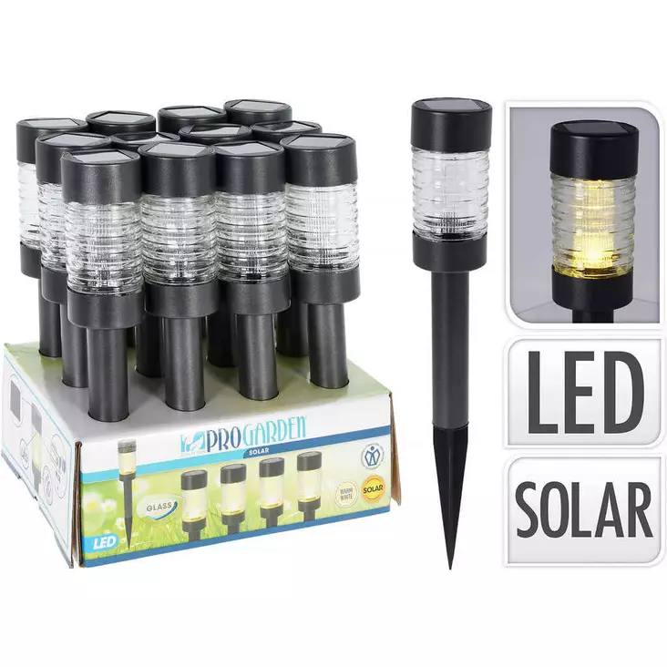 Aurinkokennovalo antrasiitti 26 cm - Tunnelmavalot - 8720573477604 - 1