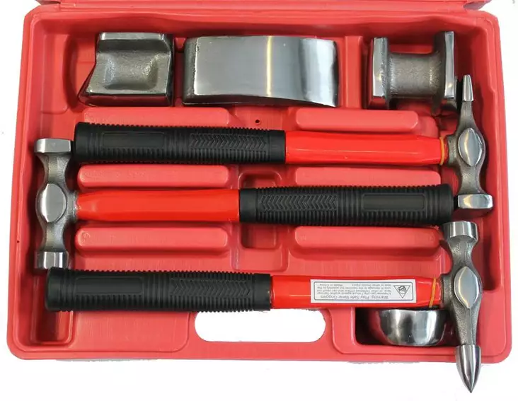 Autopeltisepän vasarasarja 7-os. - Muut korjaamolaitteet - 6430032153964 - 1