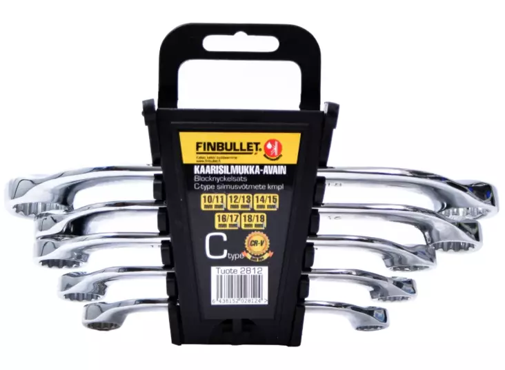 Finbullet C-lenkkiavainsarja 5-os. Crv - Kiintolenkkiavaimet - 6438152028124 - 1