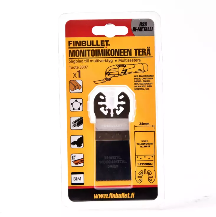 Finbullet Monitoimikoneen terä Bi-Metal - Muut leikkaustyökalut - 6438152033074 - 1